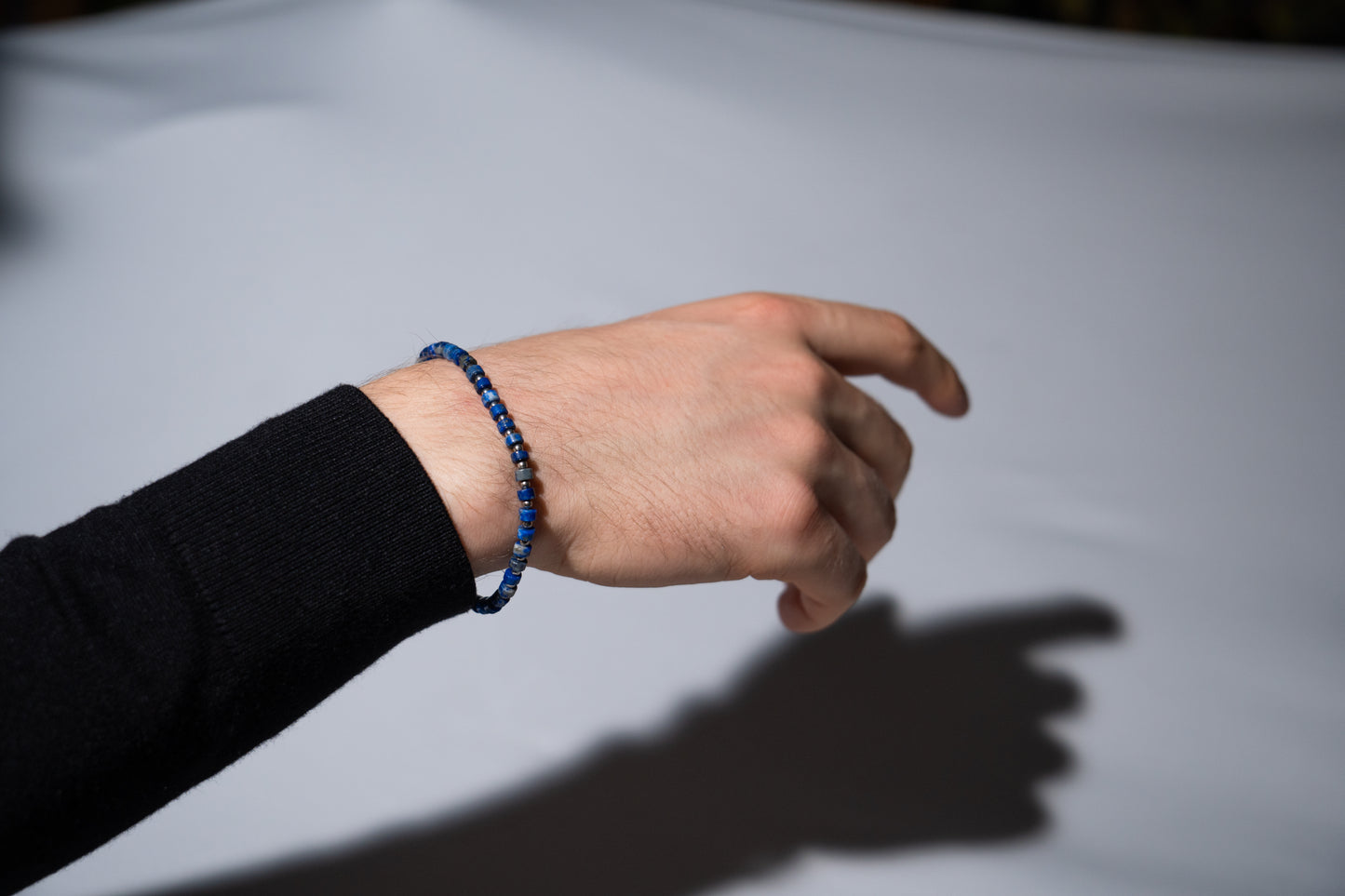 Lapislazuli Armband mit 925er Silber