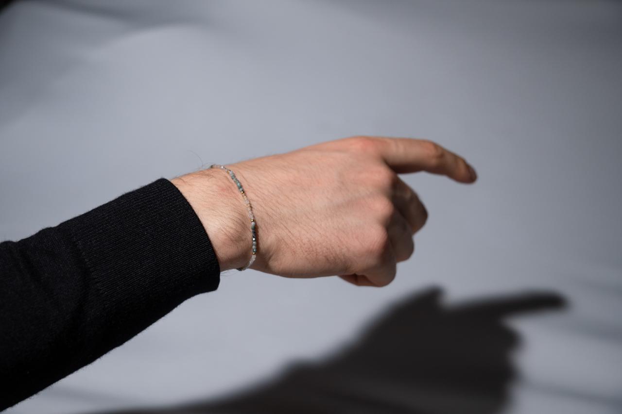 Armband Rutilquarz & Smaragd