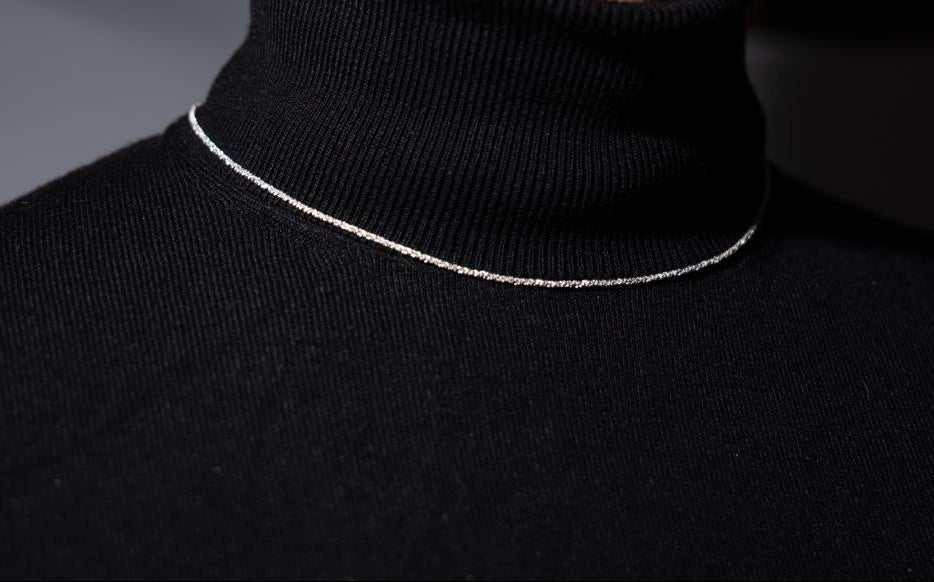 Criss-Cross Kette aus 925er Silber