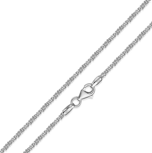 Criss-Cross Kette aus 925er Silber