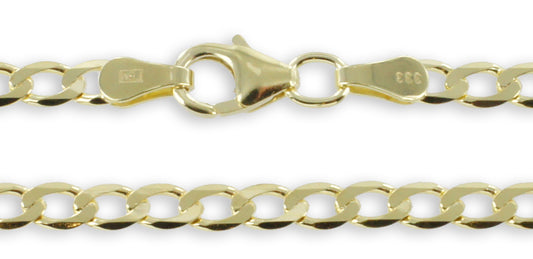 Flachpanzerarmband aus 8k Gold